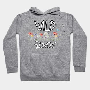 Spring in Bloom Watercolor Garden and Wildflower florist Hoodie